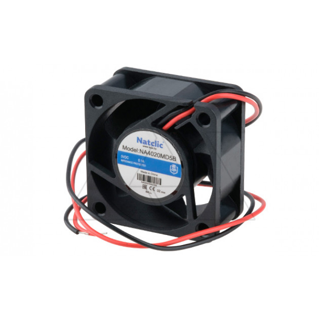 Вентилятор осевой NA, 40x40x20мм, 5VDC, 9,42м3/ч, 0,5Вт, 5000об/мин, 27дБА, подшипник качения