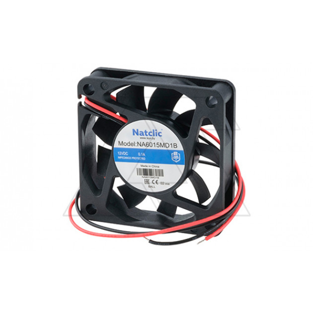 Вентилятор осевой NA, 60x60x15мм, 12VDC, 26,1м3/ч, 1,2Вт, 4000об/мин, 28дБА, подшипник качения