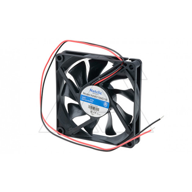 Вентилятор осевой NA, 80x80x15мм, 12VDC, 48м3/ч, 1,32Вт, 2700об/мин, 27дБА, подшипник качения