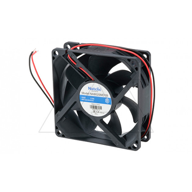 Вентилятор осевой NA, 80x80x25мм, 12VDC, 60м3/ч, 1,92Вт, 3000об/мин, 31дБА, подшипник качения