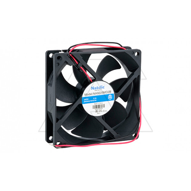 Вентилятор осевой NA, 92x92x25мм, 24VDC, 87м3/ч, 2,4Вт, 2850об/мин, 37дБА, подшипник качения