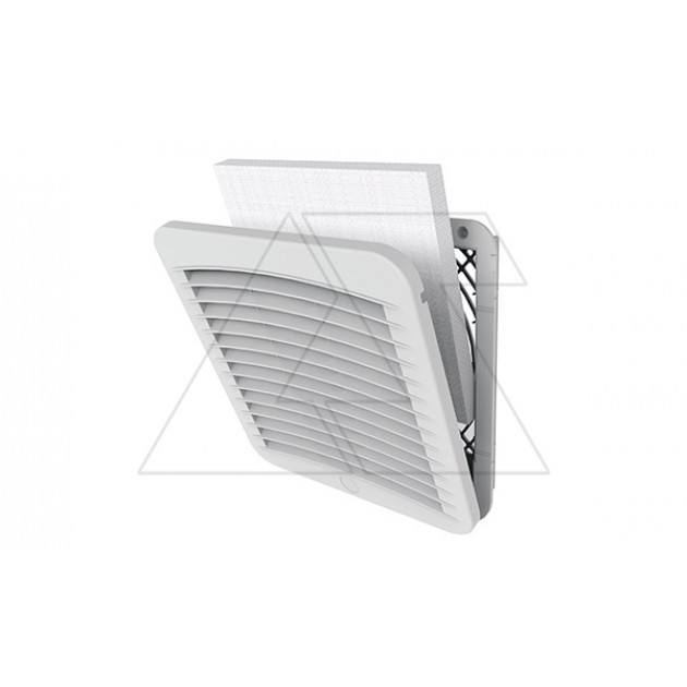 Фильтр-решетка, габариты 318x318x34мм, вырез 291x291мм, пылеудерживающая способность 600г/м2, IP54, RAL7035