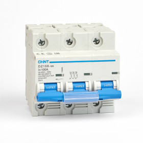 Автоматический выключатель DZ158 3P 100А 10кА х-ка (8-12In) (R) (CHINT)