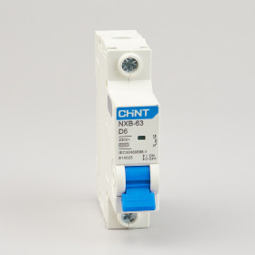 Автоматический выключатель NXB-63 1P 6А 6кА х-ка D (CHINT)