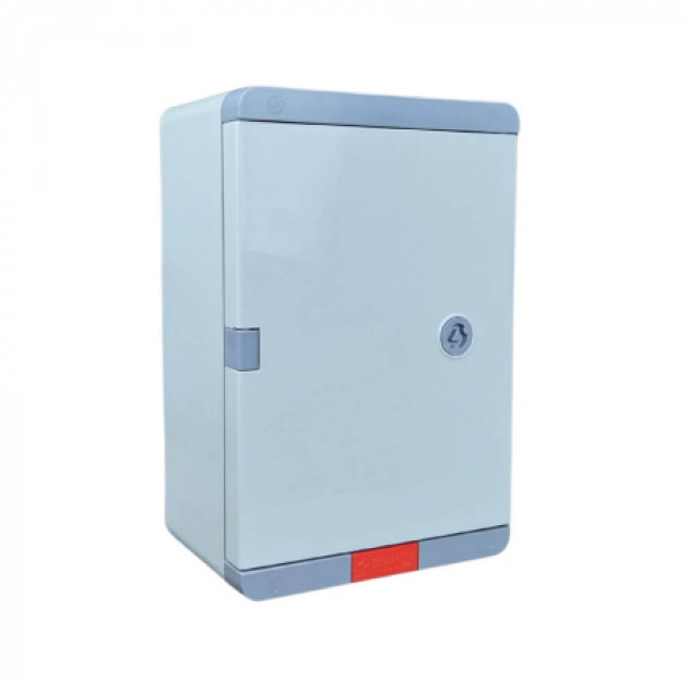 Пластиковый корпус 300х200х130 (ВхШхГ) серая дверь, с монтажной платой, Design Pro Series IP67