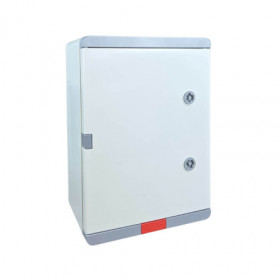 Пластиковый корпус 350х250х150 (ВхШхГ) серая дверь, с монтажной платой, Design Pro Series IP67