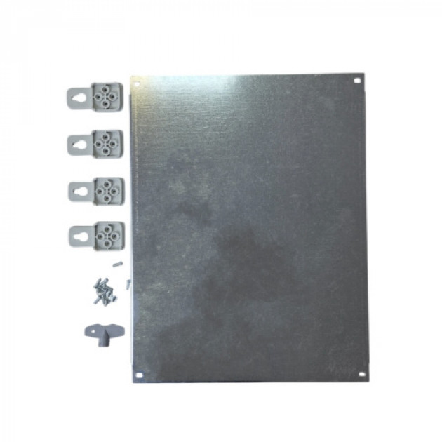 Пластиковый корпус 700х500х250 (ВхШхГ) серая дверь, с монтажной платой, Design Pro Series IP67