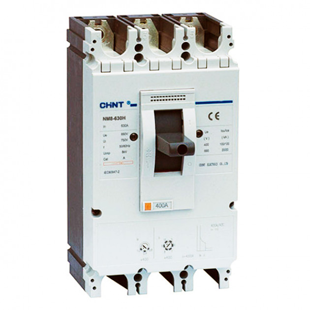 Автоматический выключатель NM8-630H 3Р 400А 100кА (CHINT)