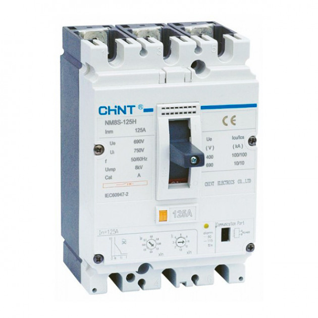 Автоматический выключатель NM8-125S 3Р 40А 50кА (CHINT)