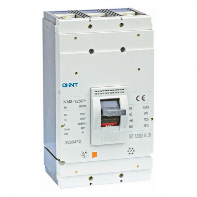 Автоматический выключатель NM8-1250H 3Р 1250А 70кА (CHINT)