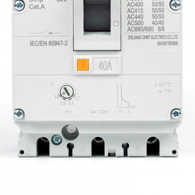 Автоматический выключатель NM8N-125H TM 3P 25А 100кА с рег. термомаг. расцепителем (R)(CHINT)