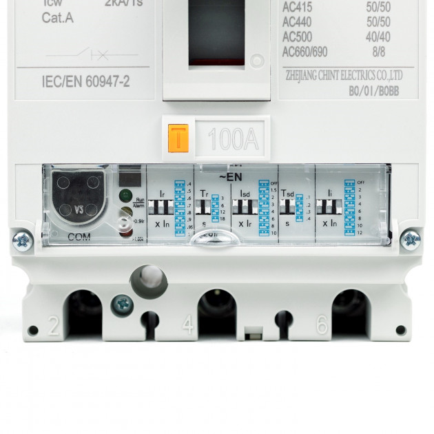 Автоматический выключатель NM8N-250C EN 3P 100А 36кА с электр. расцепителем (R) (CHINT)
