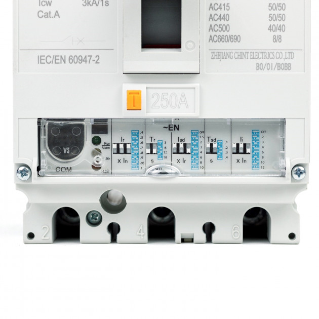 Автоматический выключатель NM8N-250R EN 3P 250А 150кА с электр. расцепителем (R) (CHINT)