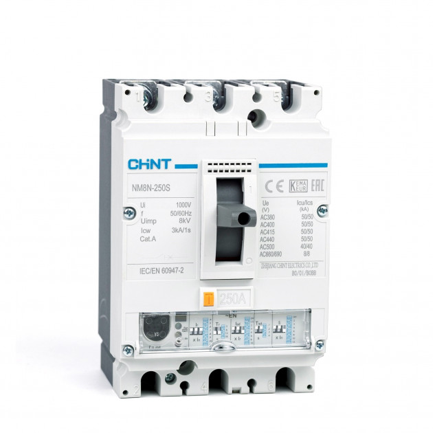 Автоматический выключатель NM8N-250C EN 3P 250А 36кА с электр. расцепителем (R) (CHINT)