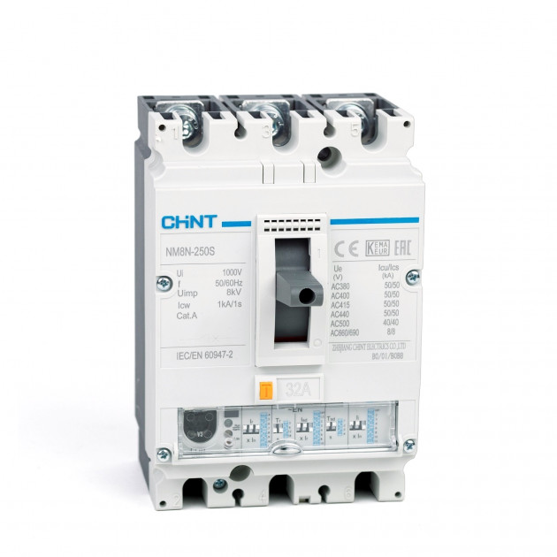 Автоматический выключатель NM8N-250C EN 3P 32А 36кА с электр. расцепителем (R) (CHINT)
