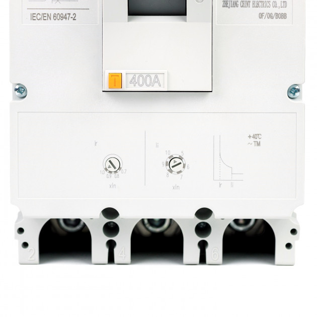 Автоматический выключатель NM8N-400R TM 3P 350А 150кА с рег. термомаг. расцепителем (R) (CHINT)