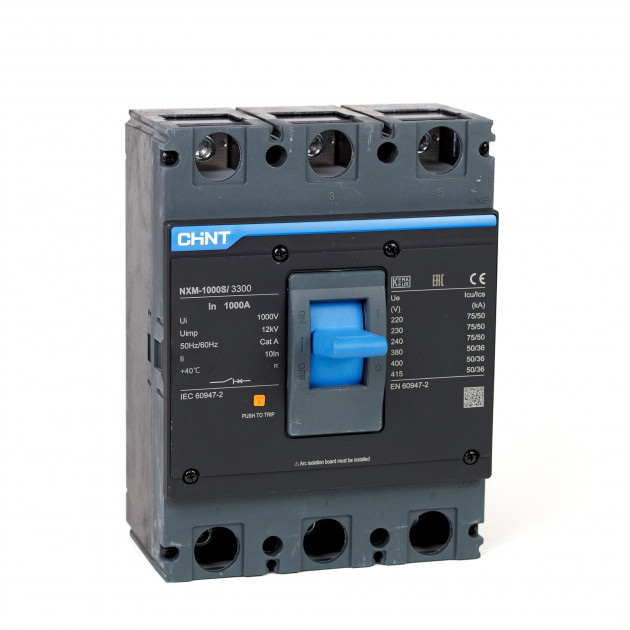 Автоматический выключатель NXM-1000S/3P 800A 50кА (CHINT)