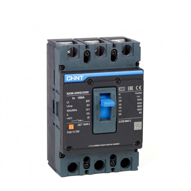 Автоматический выключатель NXM-160S/3P 160A 35кА (CHINT)