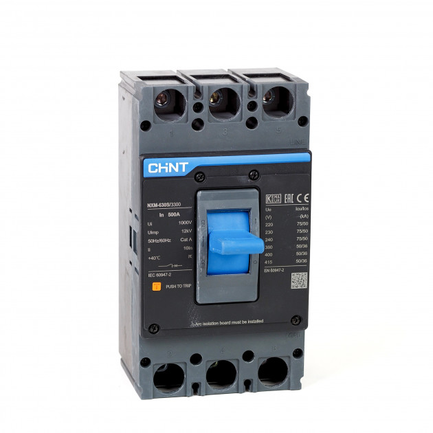 Автоматический выключатель NXM-630H/3Р 500A 70кА (R)(CHINT)