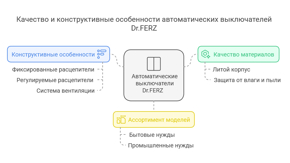 Секрет надёжности автоматических выключателей в литом корпусе Dr.FERZ