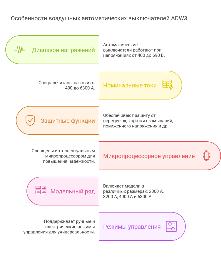 Воздушные автоматические выключатели: обзор моделей от ANDELI